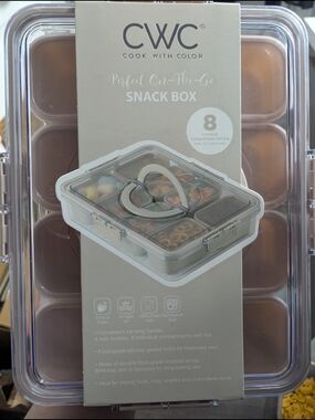 Perfect On The Go Snack Box — Taupe Compartments With Lids